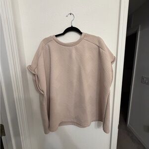 SHEIN Beige Textured Top